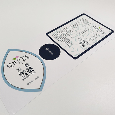 Nhãn mỹ phẩm không thấm nước BOPP Varnishing CMYK Giấy dán Vinyl bóng