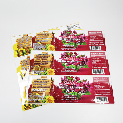 Nhãn dán gói thực phẩm Pantone BOPP Film PMS In nhãn dính