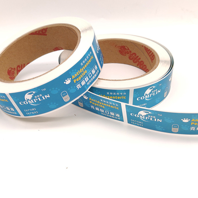 Nhãn dược phẩm hình chữ nhật In nhãn 10ml Lọ CMYK Nhãn chai thuốc