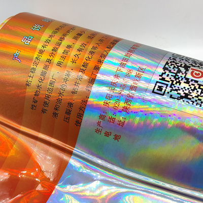 Nhãn an toàn hóa chất CMYK Nhãn dán chống thấm Hologram Lọ Laser