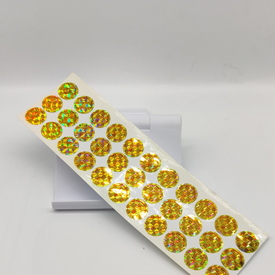 Nhãn ba chiều nhỏ chống hàng giả Nhãn dán con dấu bảo mật CMYK mờ