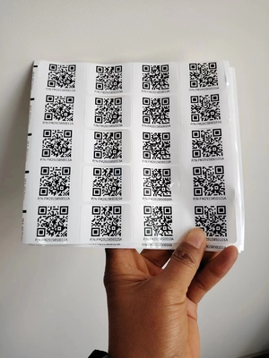 Kiss cắt khác nhau kích thước tùy chỉnh Smart Qr nhãn dán dán