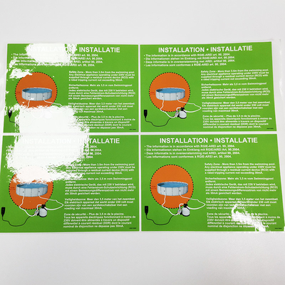 CDR Gia dụng Thiết yếu Nhãn Nhãn sản phẩm làm sạch PVC CMYK