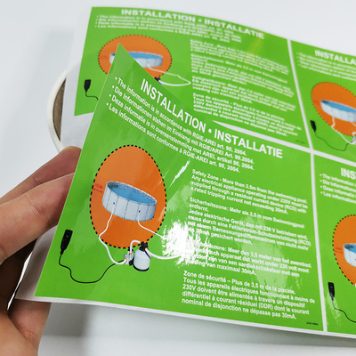 CDR Gia dụng Thiết yếu Nhãn Nhãn sản phẩm làm sạch PVC CMYK