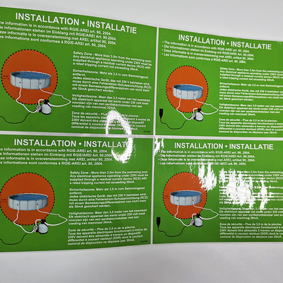 CDR Gia dụng Thiết yếu Nhãn Nhãn sản phẩm làm sạch PVC CMYK