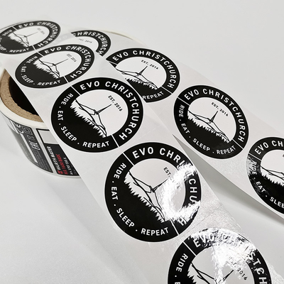 BOPP Nhãn bán lẻ tùy chỉnh Varnishing Giấy dán Vinyl có thể in quay