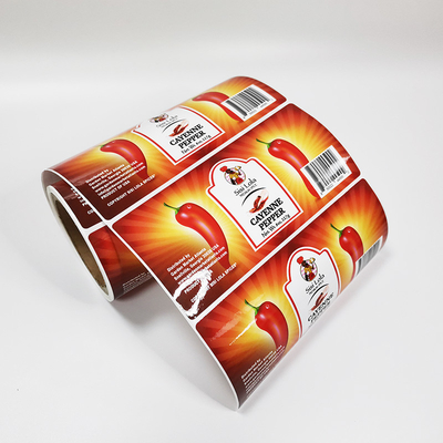 Nhãn dán chống thấm tùy chỉnh CDR Nhãn CMYK có thể tháo rời trong bao bì thực phẩm