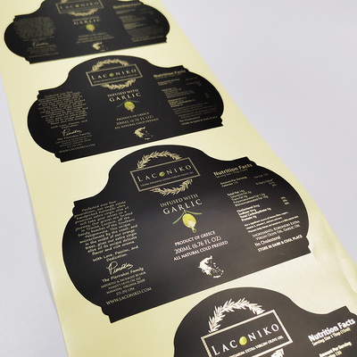 Die Cut BOPP Food Adhesive Labels Nhãn dán lá hình chữ nhật có thể tháo rời