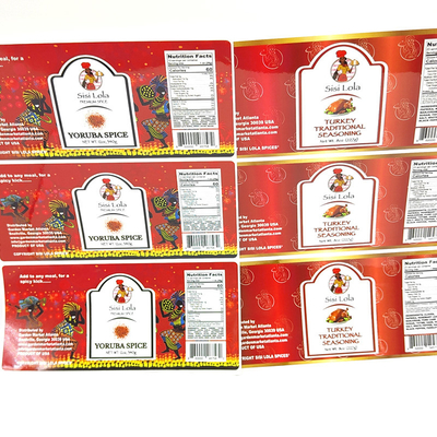 Màng BOPP Keo dán có thể in Nhãn Nước sốt Hũ CMYK Dán để đóng gói thực phẩm