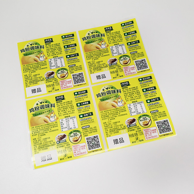 Avery Paper Food Adhesive Labels Gia vị CMYK Food Product Labels