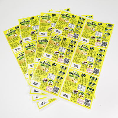 Avery Paper Food Adhesive Labels Gia vị CMYK Food Product Labels