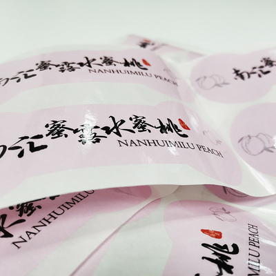 CMYK Vinyl Film Nhãn chai nước uống In kỹ thuật số đủ màu
