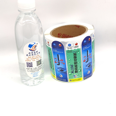 Nhãn chai nước giải khát hình chữ nhật Nhãn chai nước uống BOPP CMYK rõ ràng
