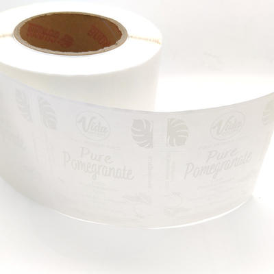 UV Varnishing Nhãn mỹ phẩm chống thấm nước Offset Nhãn dán Vinyl trong suốt mờ