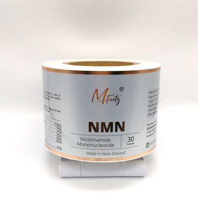 Giấy Glassine Nhãn chai mỹ phẩm CMYK Nhãn trắng Sản phẩm mỹ phẩm