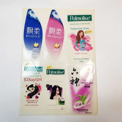 Giấy Glassine Thiết kế nhãn sản phẩm mỹ phẩm không thấm nước Vinyl Sticker Giấy bóng