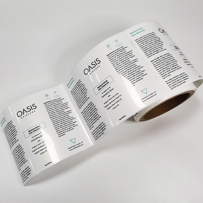 Chăm sóc da Nhãn mỹ phẩm chống thấm nước hình chữ nhật BOPP Ngọc trai Nhãn dán Vinyl bóng