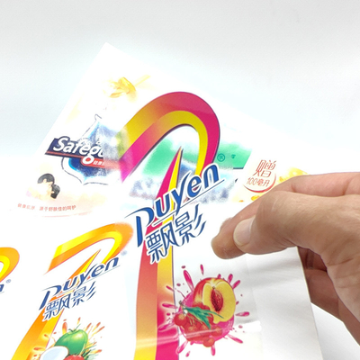 Nhãn dán mỹ phẩm CMYK Thiết kế nhãn dán hình chữ nhật PVC Pantone Mỹ phẩm Nhãn trắng