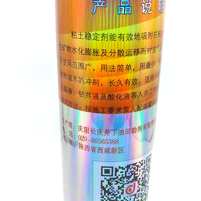Nhãn an toàn hóa chất CMYK Nhãn dán chống thấm Hologram Lọ Laser