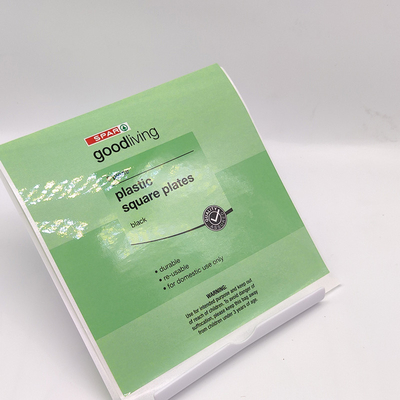 Nhãn chai làm sạch bóng 50 X 50mm Hình vuông có thể in ra Giấy nhãn dán có thể tháo rời