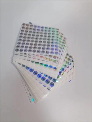 Easy Peel Holographic Seal Stickers Uv Chống in Vinyl chống thấm bền