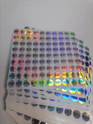 Easy Peel Holographic Seal Stickers Uv Chống in Vinyl chống thấm bền