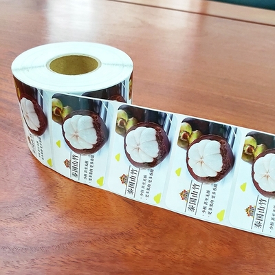 MOQ 1000pcs nhãn dán thực phẩm với CMYK in hình vuông