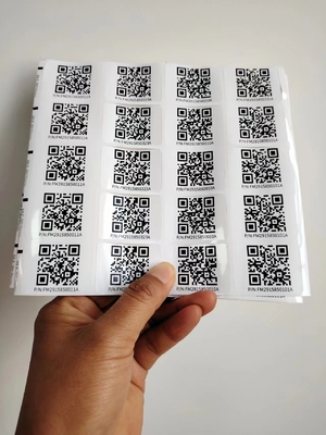 Kiss cắt khác nhau kích thước tùy chỉnh Smart Qr nhãn dán dán