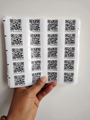 Kiss cắt khác nhau kích thước tùy chỉnh Smart Qr nhãn dán dán