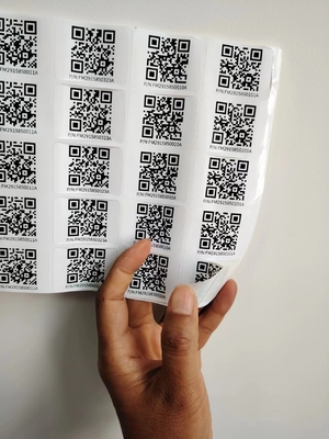 Kiss cắt khác nhau kích thước tùy chỉnh Smart Qr nhãn dán dán